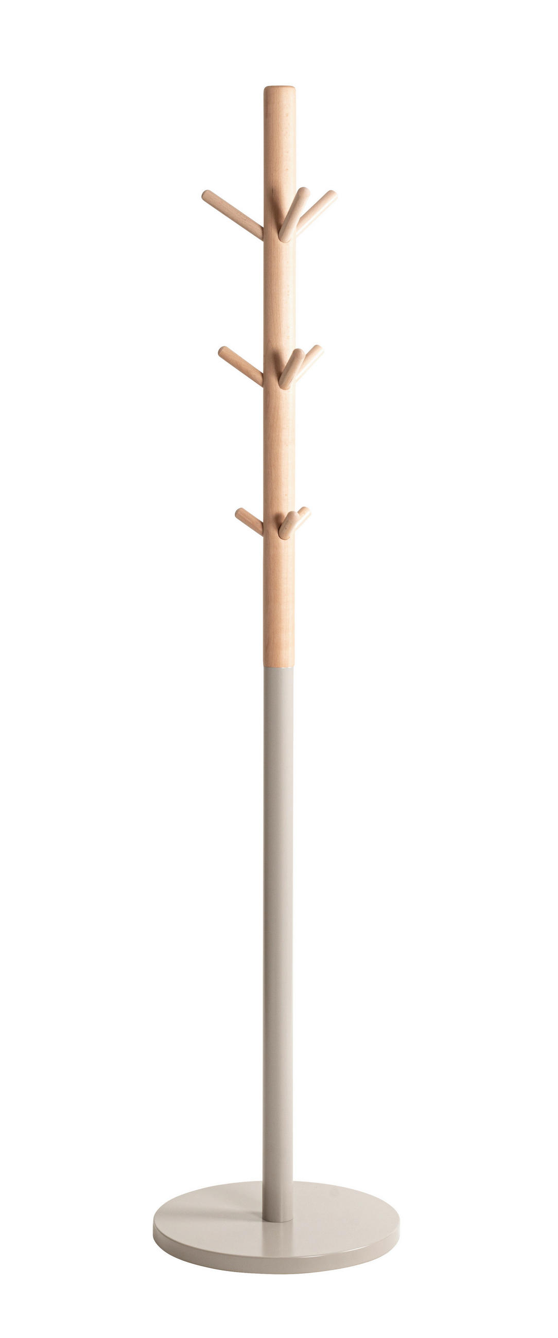 KLEIDERSTÄNDER in Buchefarben, Kaschmir 38/172/38 cm   - Kaschmir/Buchefarben, Design, Holz/Metall (38/172/38cm)