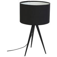 TISCHLEUCHTE - Schwarz, Basics, Textil/Metall (28/51cm) - Zuiver