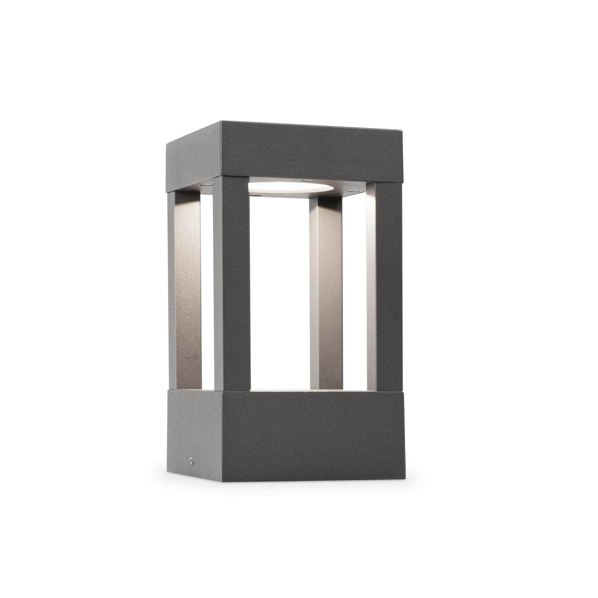 AUßENLEUCHTE 10.8/10.8/20 cm   - Dunkelgrau, Design, Metall (10.8/10.8/20cm)