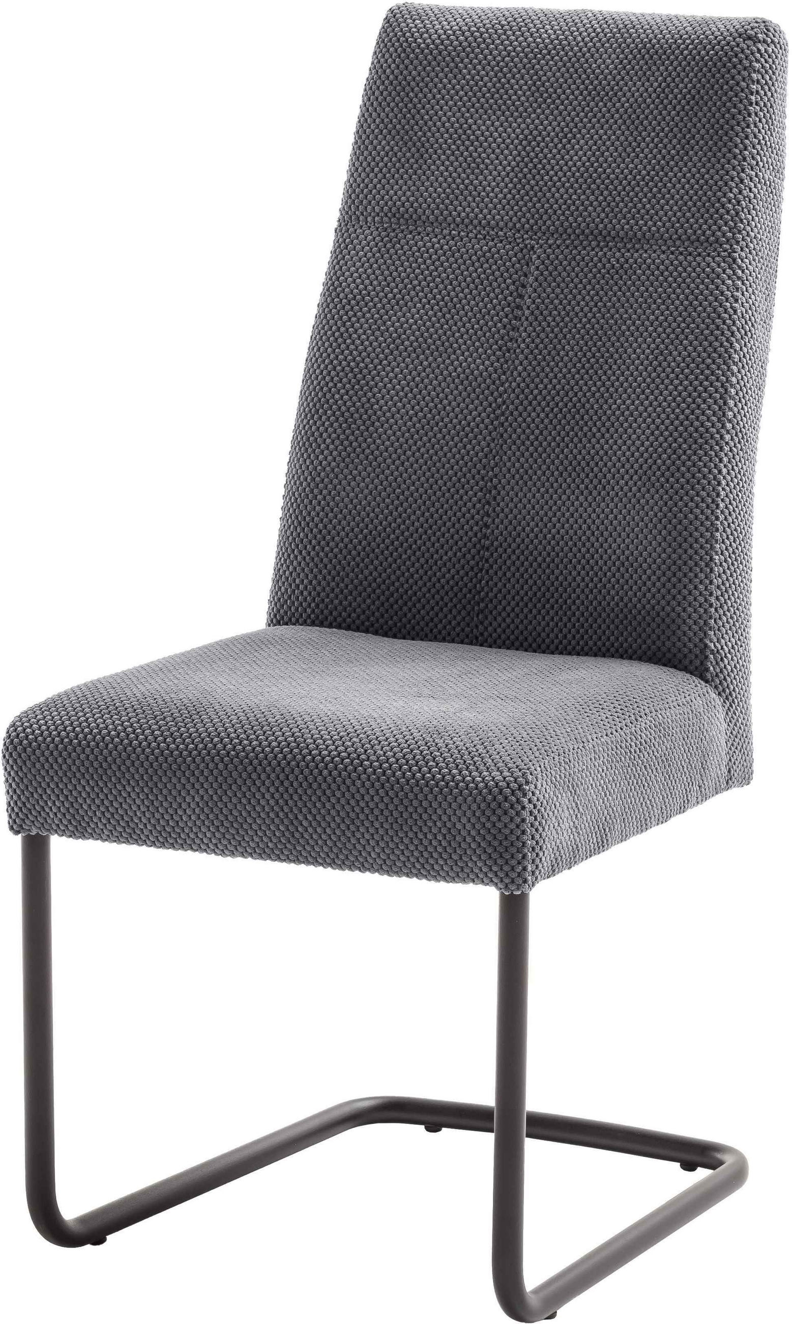 SCHWINGSTUHL  in Cord  - Anthrazit/Schwarz, MODERN, Textil/Metall (50/102/63cm) - Carryhome