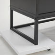 SIDEBOARD  in 180/79/40 cm  - Anthrazit/Schwarz, Design, Holzwerkstoff/Metall (180/79/40cm) - Novel