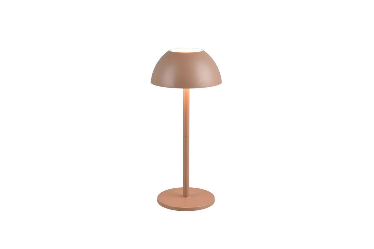 AKKU-TISCHLEUCHTE - Braun, Basics, Kunststoff (30,0/13,5cm)