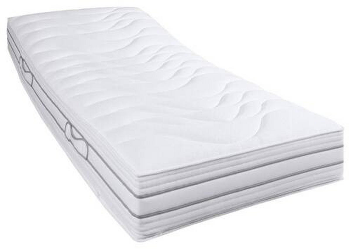 TASCHENFEDERKERNMATRATZE ORTHO STAR XXL 1000 T 90/190 cm Höhe ca. 19 cm  - Weiß, Basics, Textil (90/190cm) - Novel