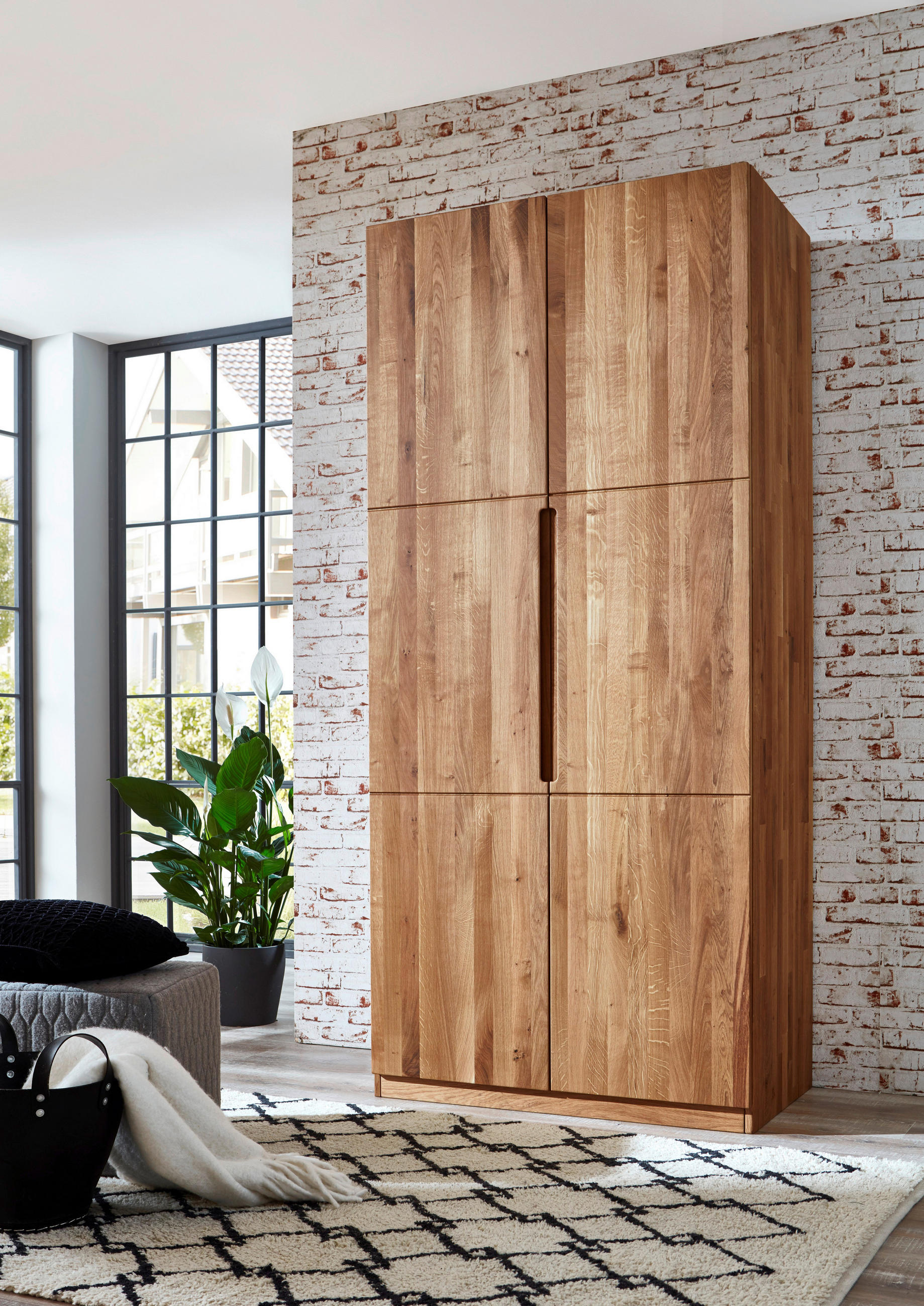 DREHTÜRENSCHRANK  in Wildeiche  - Wildeiche, MODERN, Holz (102/223/62cm) - MID.YOU