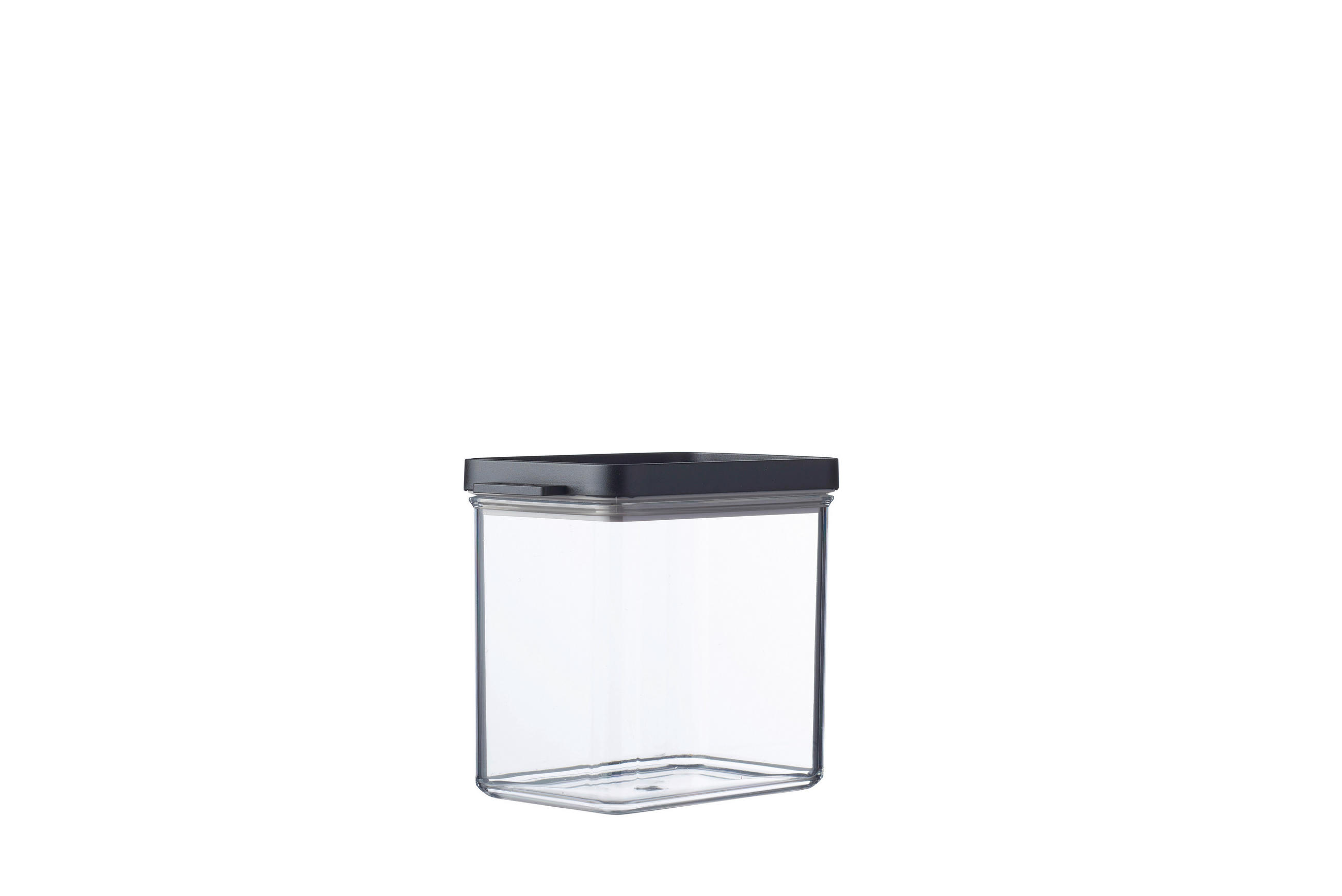 VORRATSDOSE 1,1 l  - Transparent/Schwarz, Basics, Kunststoff (14,5/9,4/13,3cm) - Mepal