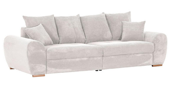 BIGSOFA Cord Beige  - Eichefarben/Beige, KONVENTIONELL, Holz/Textil (270/72/109cm) - Carryhome