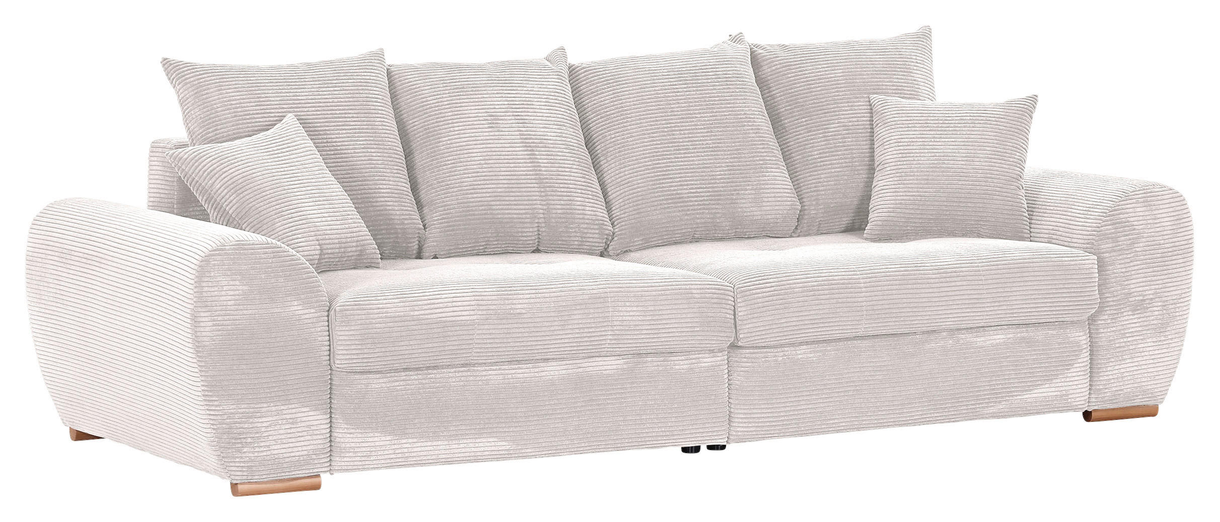 BIGSOFA Cord Naturfarben  - Eichefarben/Naturfarben, KONVENTIONELL, Holz/Textil (270/72/109cm) - Carryhome