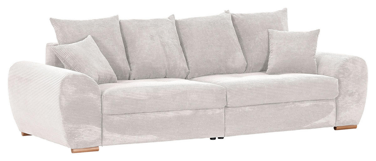 BIGSOFA in Cord Naturfarben  - Eichefarben/Naturfarben, Konventionell, Holz/Textil (270/72/109cm) - Carryhome