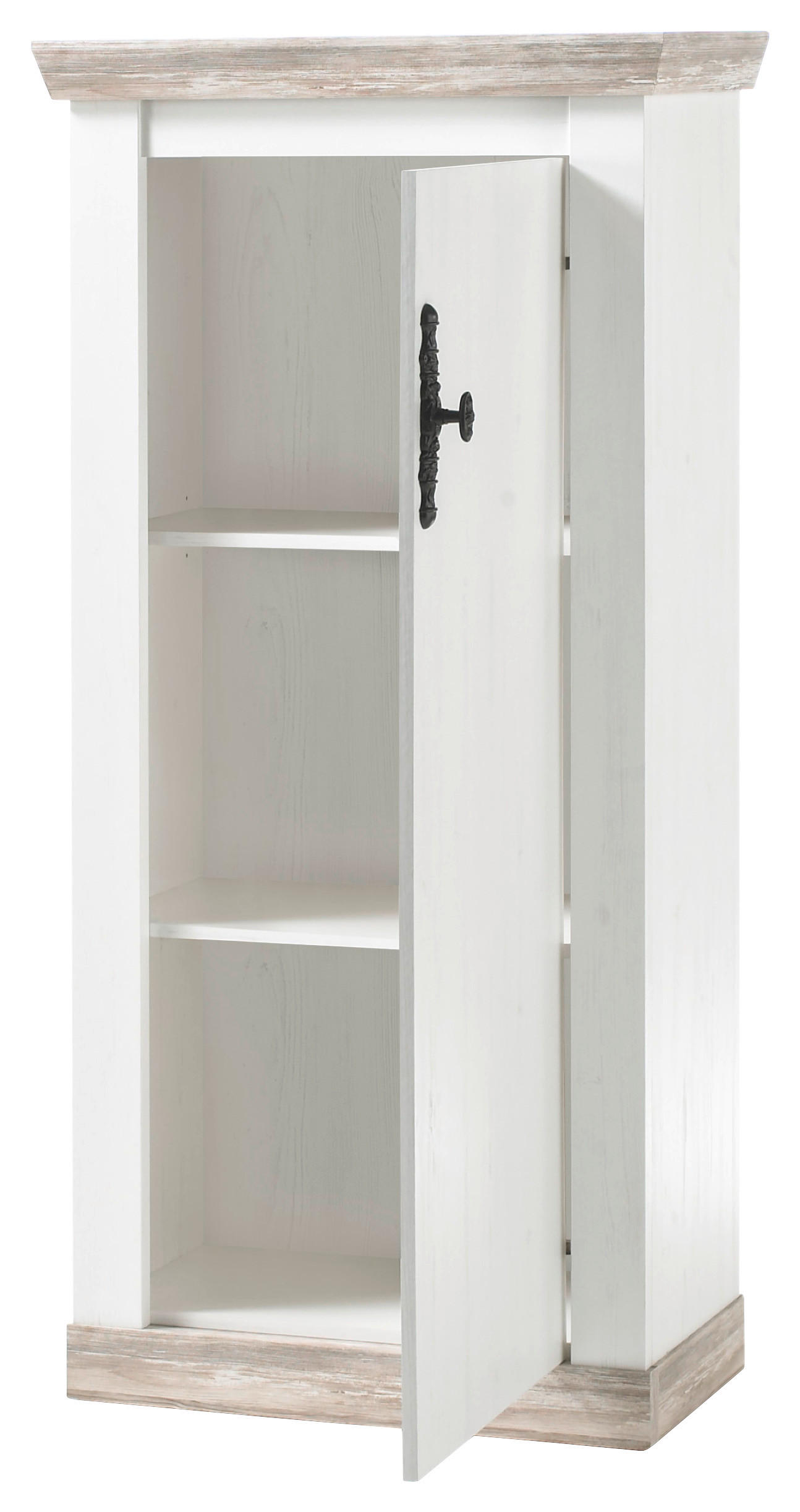 Thumbnail - Mid.you Highboard, Pinien, Hellbraun, Metall, 2 Fächer, 70x146x37 cm, Wohnzimmer, Kommoden & Sideboards, Highboards