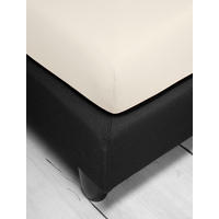 SPANNBETTTUCH Jersey  - Creme, Basics, Textil (90-100/200-220cm) - Irisette