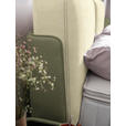 BOXSPRINGBETT 180/200 cm  in Creme, Olivgrün  - Creme/Schwarz, Design, Textil/Metall (180/200cm) - Johann Jakob