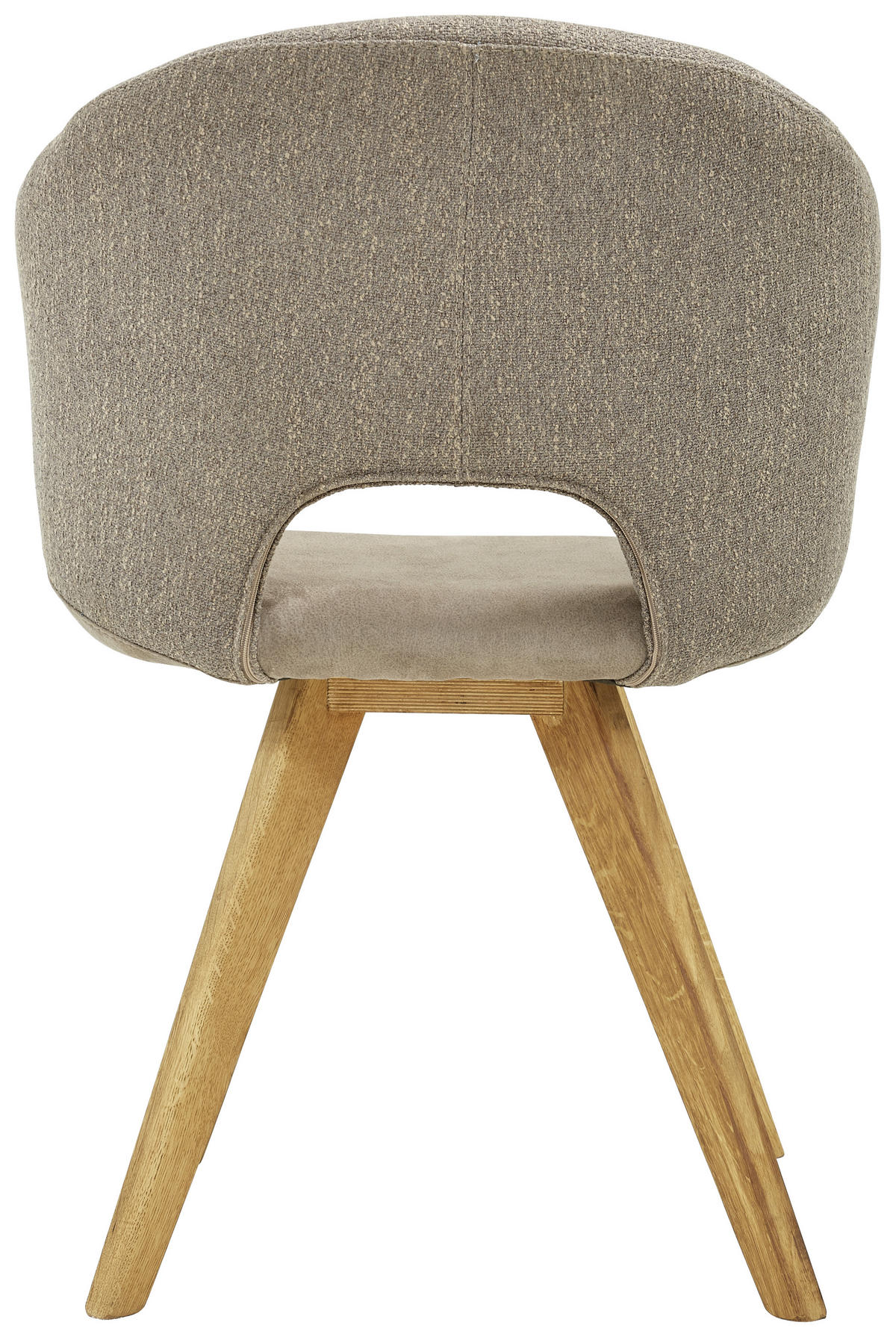 ARMLEHNSTUHL  in Webstoff, Flachgewebe  - Eichefarben/Creme, Design, Textil (58/83/59cm) - Linea Natura