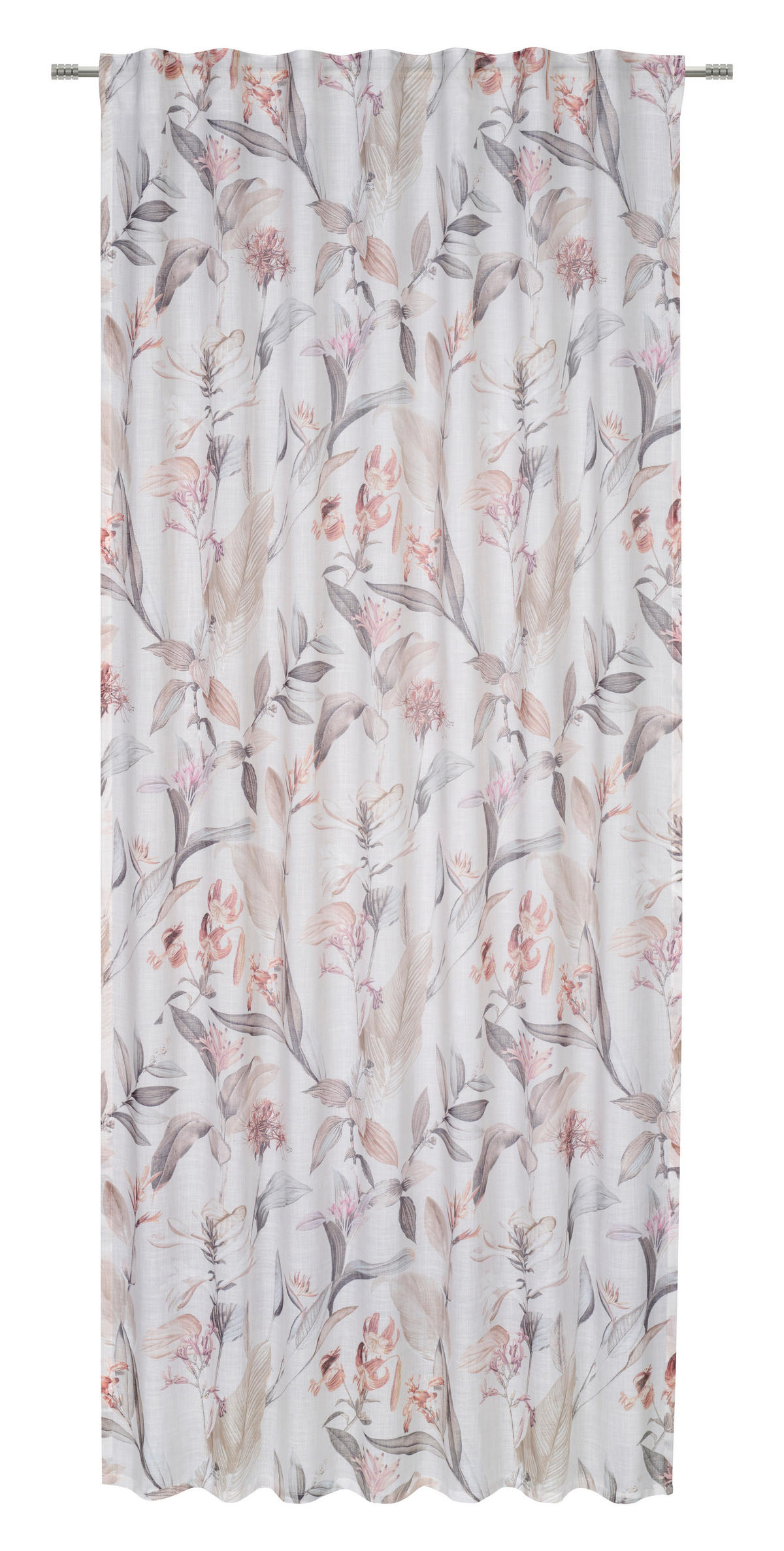 FERTIGVORHANG halbtransparent  - Grau, KONVENTIONELL, Textil (140/245cm) - Esposa