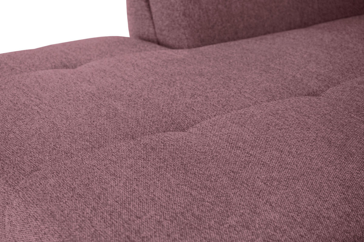 ECKSOFA in Webstoff Beere  - Beere/Schwarz, Design, Kunststoff/Textil (187/278cm) - Livetastic