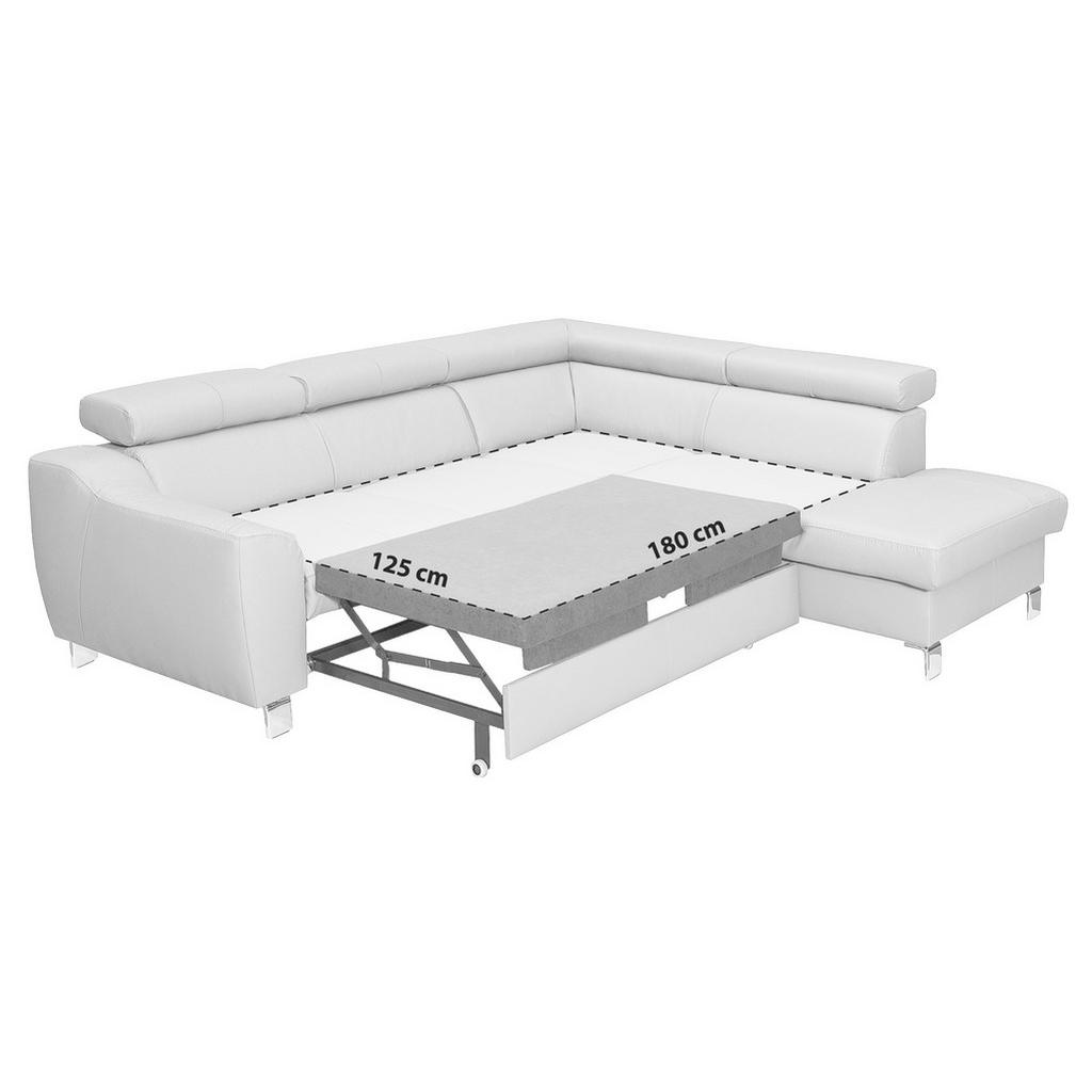 Thumbnail - Livetastic Ecksofa, Dunkelbraun, Textil, Leder, Echtleder, Rindleder, 4-Sitzer, Ottomane rechts, L-Form, 245x208 cm, Mad...