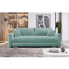 SCHLAFSOFA Cord Hellblau  - Silberfarben/Hellblau, Design, Kunststoff/Textil (232/88/105cm) - MID.YOU
