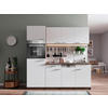 MODULKÖK 205 cm   i vit  - vit/aluminiumfärg, Basics, trämaterial/plast (205cm) - Respekta