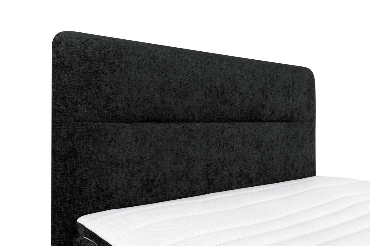 BOXSPRINGBETT 140/200 cm  in Schwarz  - Schwarz, Design, Textil/Metall (140/200cm) - Esposa