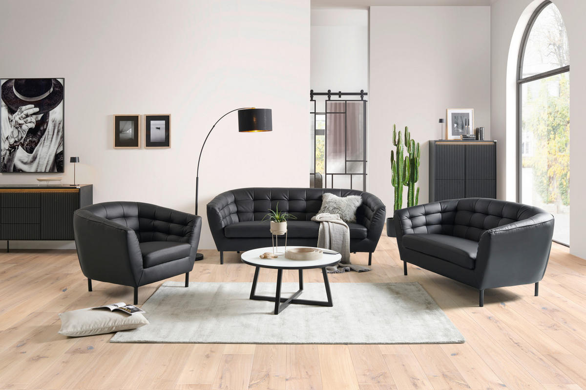 FOTOLIU COCKTAIL - negru, Design, metal/textil (94/78/84,5cm) - MID.YOU