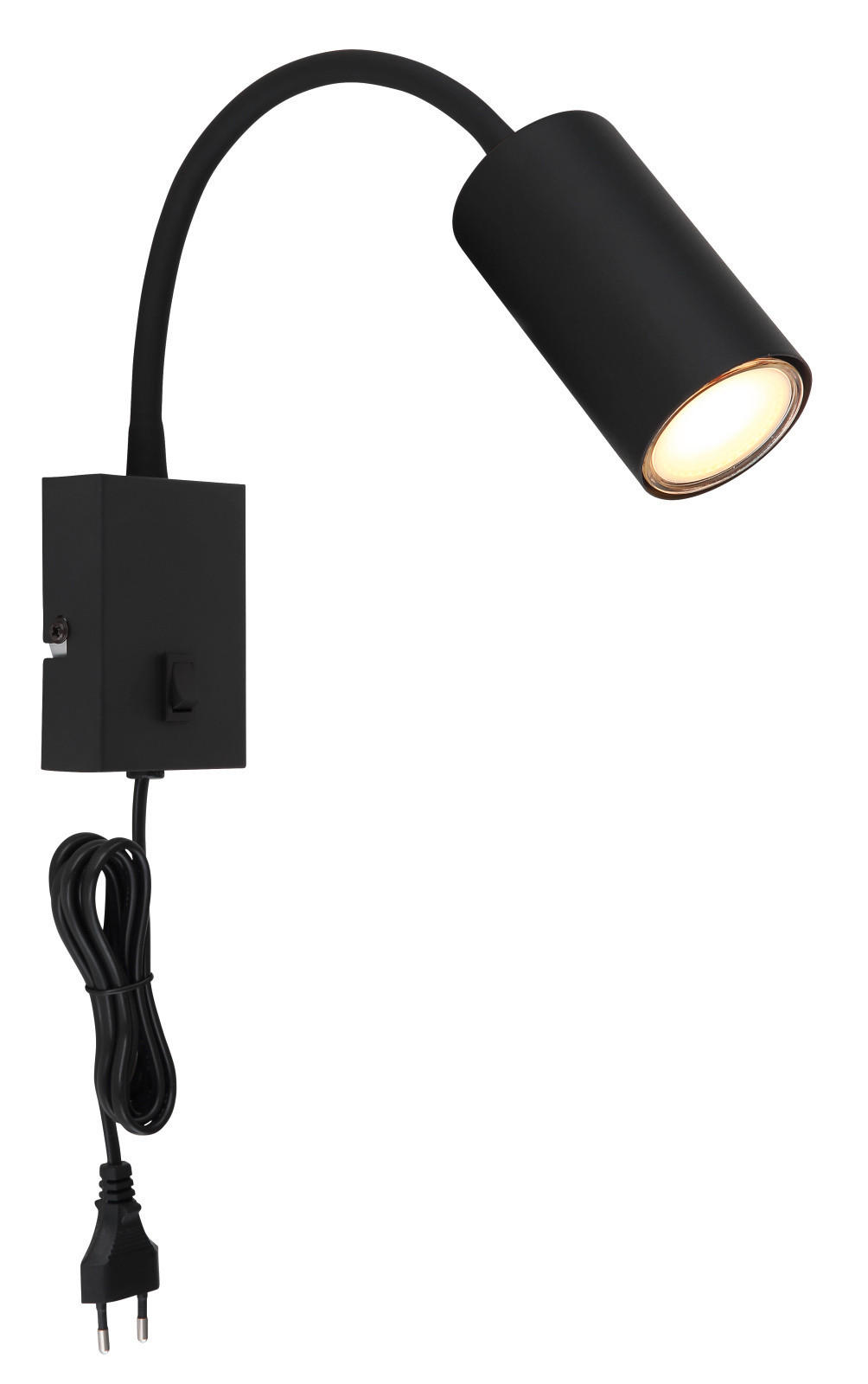 SPOTLÁMPA - fekete, Basics, fém (44/7/32cm)