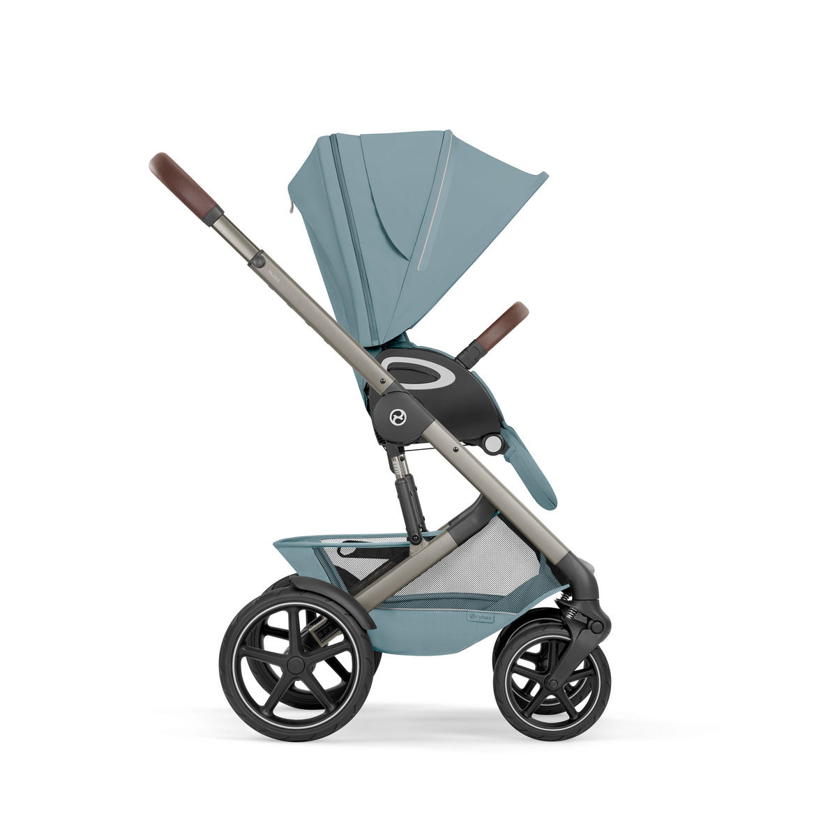 KINDERWAGEN Talos S TPE inkl. Fold-Carrycot  - Taupe/Hellblau, Basics, Textil/Metall (93/60/115cm) - cybex GOLD