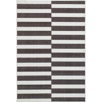TUFTTEPPICH 130/190 cm MESIO STRIDER, waschbar Schwarz, Grauweiß  - Grauweiß/Schwarz, Design, Kunststoff/Textil (130/190cm) - Lindorug