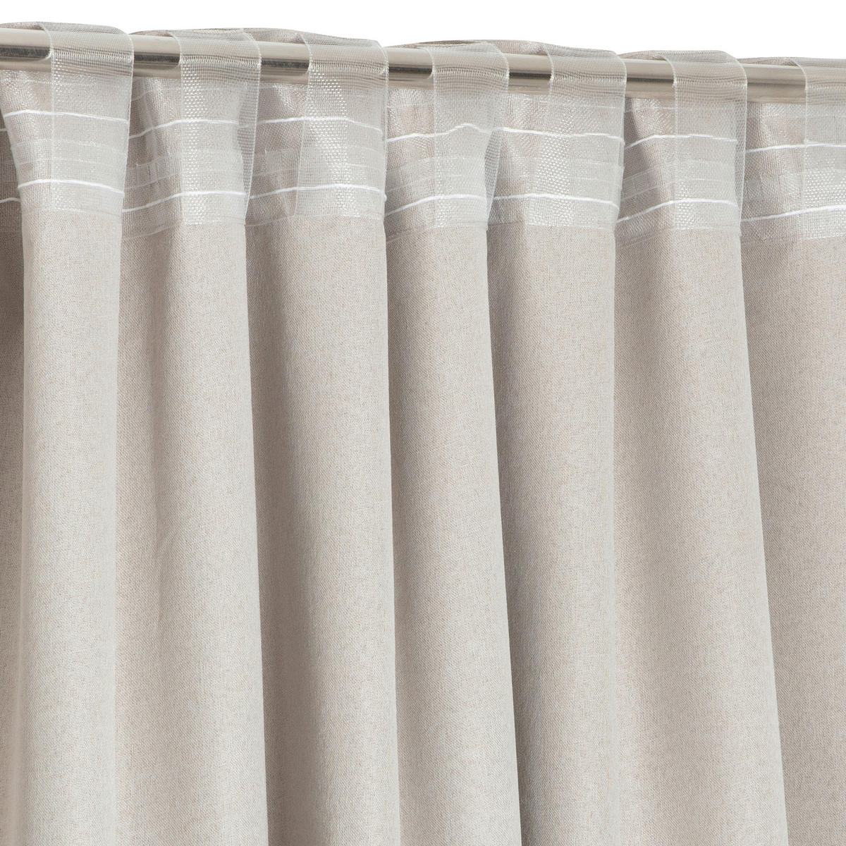 FERTIGVORHANG  black-out (lichtundurchlässig)   140/240 cm  - Taupe, Basics, Textil (140/240cm)