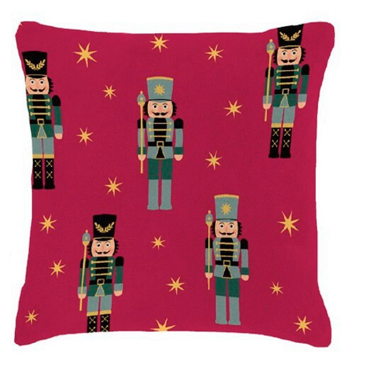 DÍSZPÁRNA 40/40 cm  - piros, Basics, textil (40/40cm)