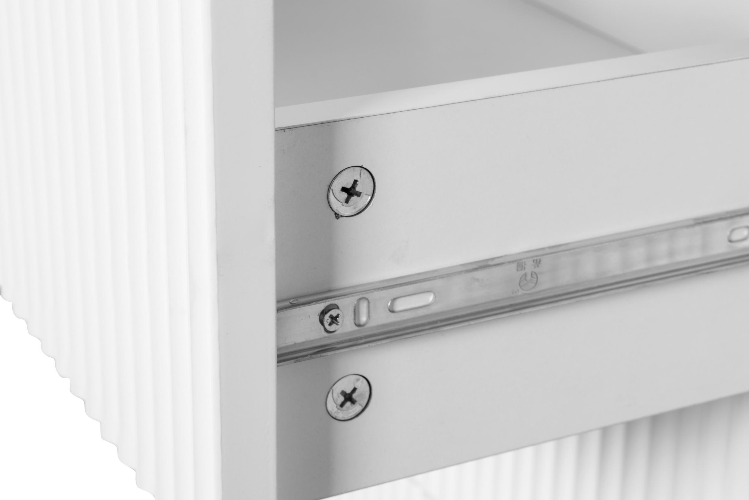 Thumbnail - Mid.you Lowboard, Schwarz, Weiß, Metall, 1 Schublade(n) Schubladen, 165x55x40 cm, Wohnzimmer, Wohnwände, Lowboards