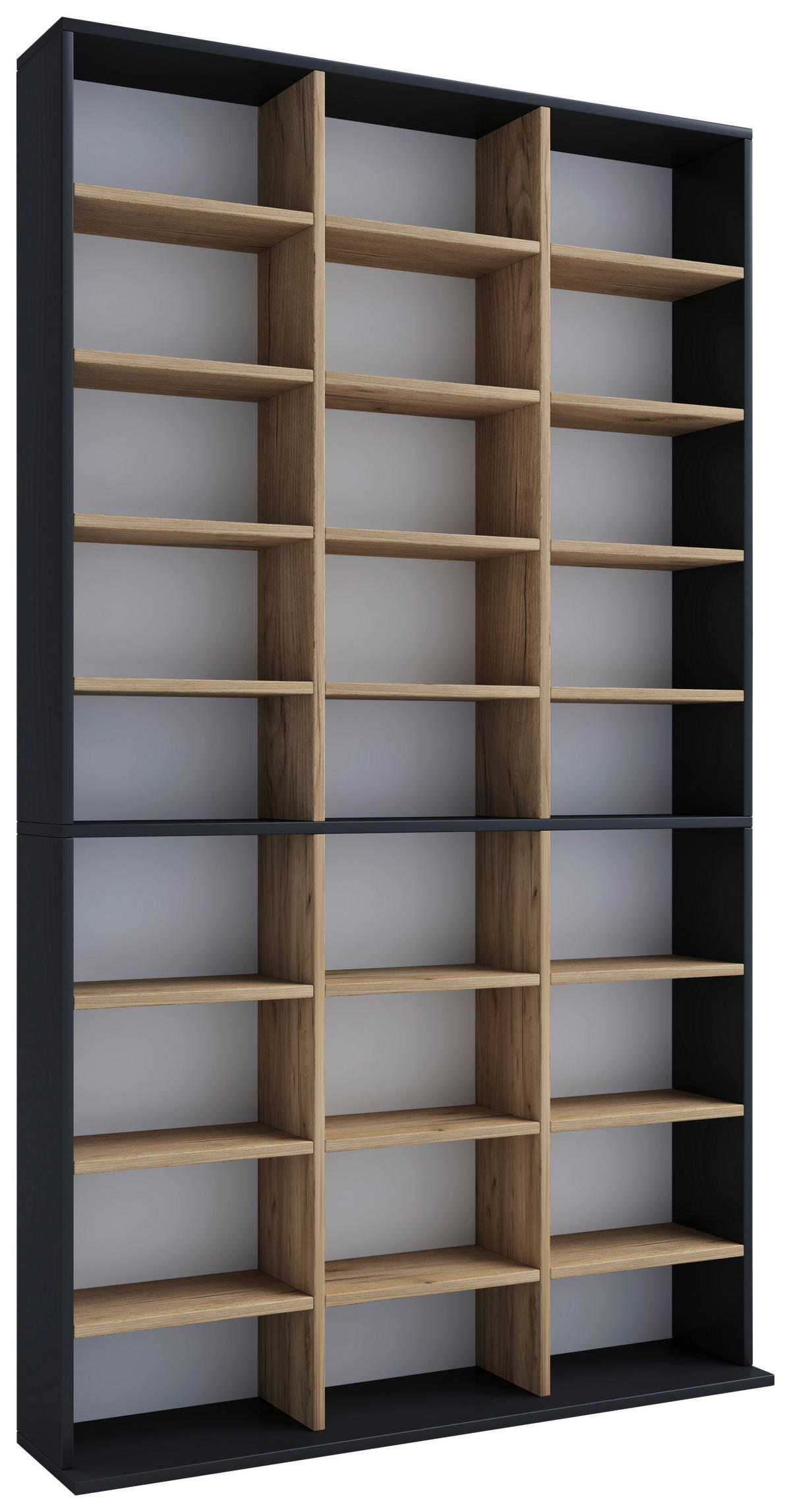 REGAL  102/181/23 cm Anthrazit, Honigeiche  - Honigeiche/Anthrazit, Design, Holzwerkstoff (102/181/23cm) - MID.YOU