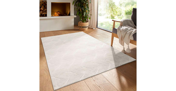 HANDWEBTEPPICH 140/200 cm Stilo Creme  - Creme, Design, Textil (140/200cm) - Novel
