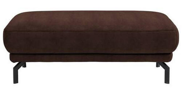 HOCKER in Textil Braun  - Schwarz/Braun, Design, Textil/Metall (127/46/72cm) - Dieter Knoll