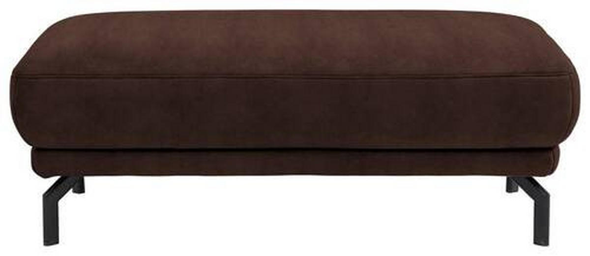 HOCKER in Textil Braun  - Schwarz/Braun, Design, Textil/Metall (127/46/72cm) - Dieter Knoll