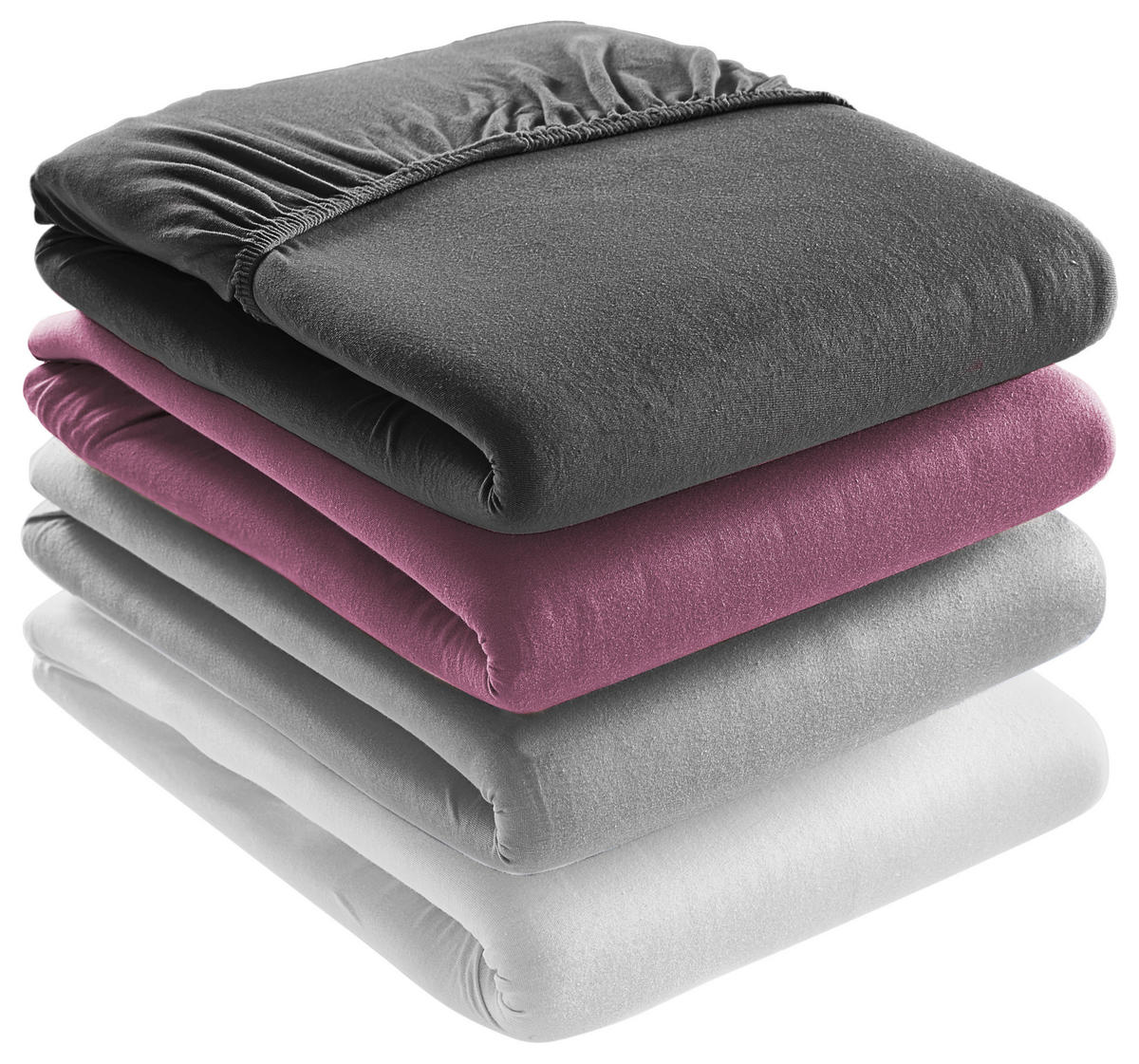 SPANNBETTTUCH Zermatt Biber  - Silberfarben, KONVENTIONELL, Textil (100/200cm) - Esposa