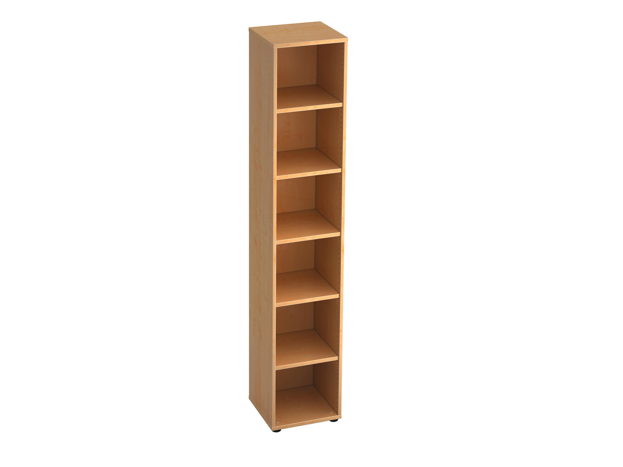 REGAL Ahornfarben - Ahornfarben/Schwarz, KONVENTIONELL, Holzwerkstoff/Kunststoff (40/215,6/40cm) - Venda