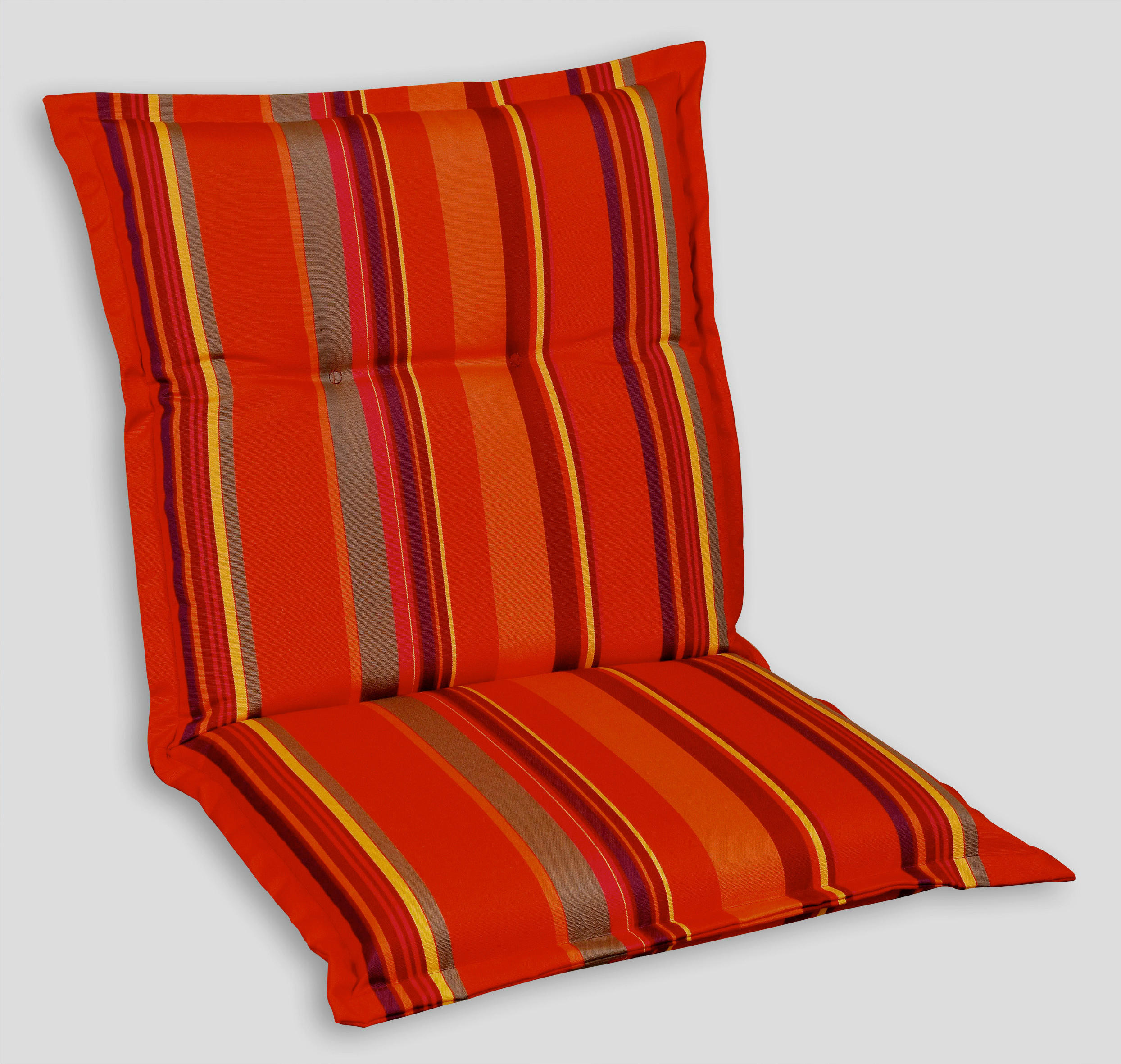 SESSELAUFLAGE Streifen  - Graubraun/Gelb, Basics, Textil (50/9/100cm)