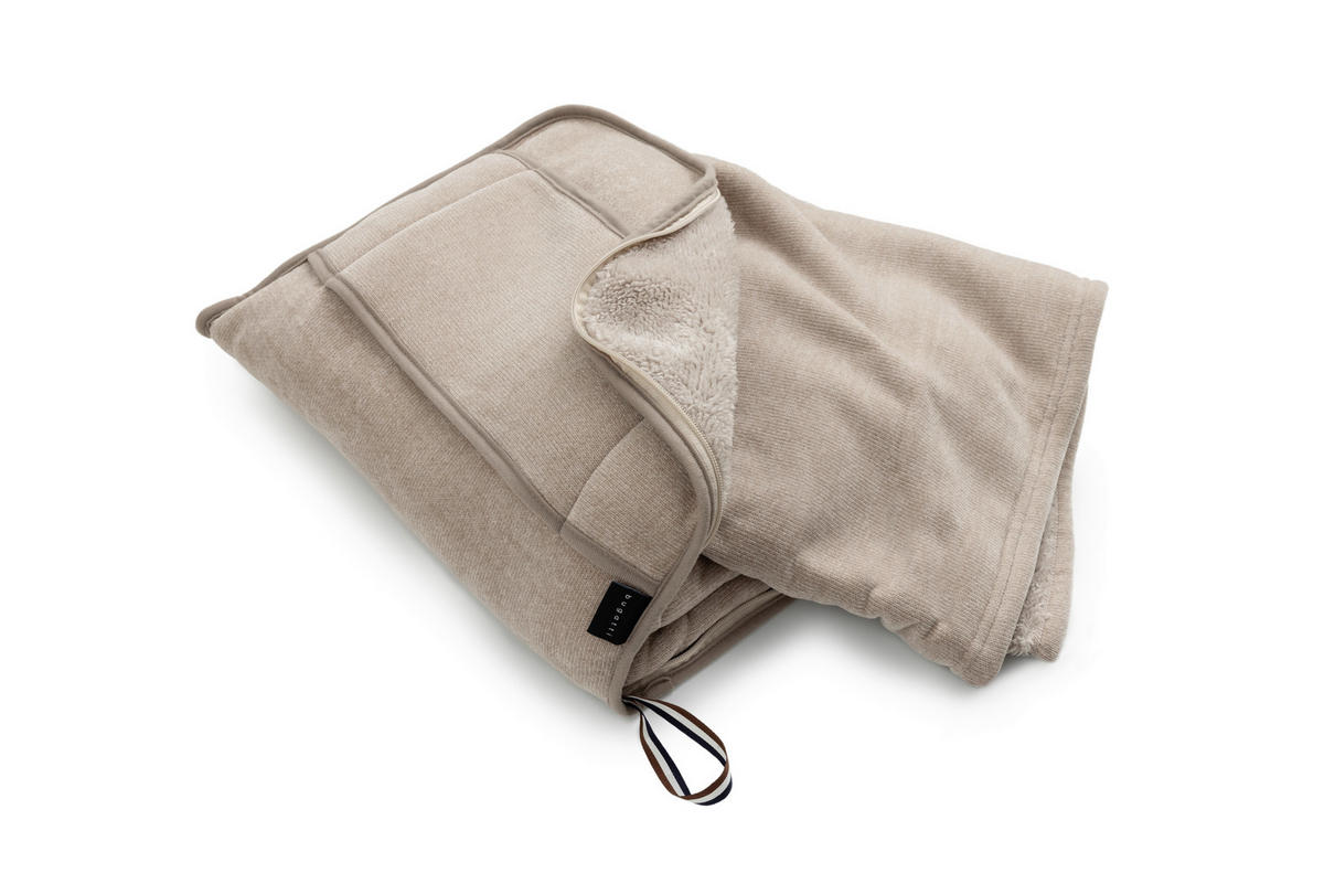 REISEDECKE Bugatti Reisedecke Doppio Soft 130/150 cm  - Beige, Basics, Textil (130/150cm) - Bugatti