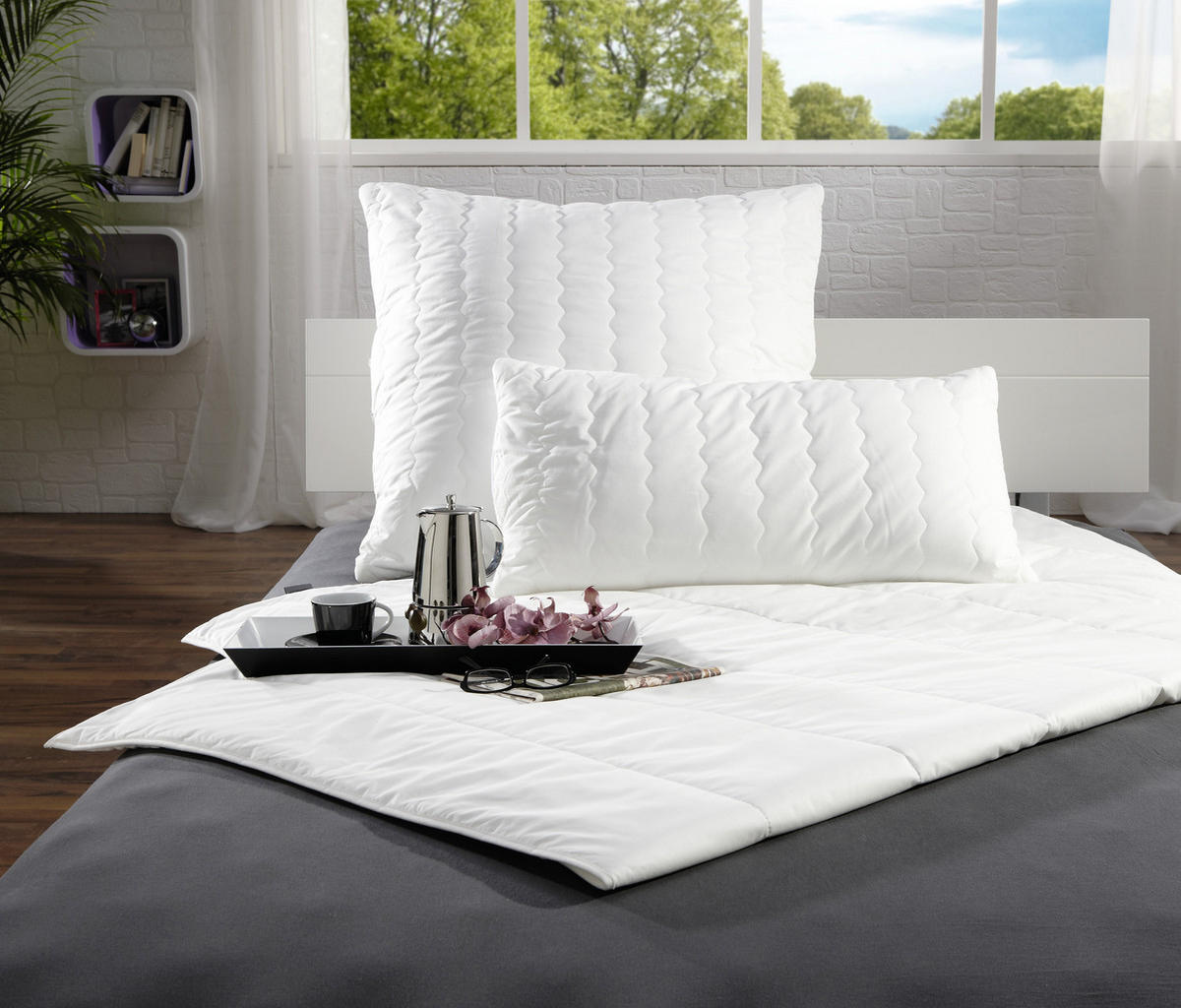 SOMMERDECKE  Thermo Balance  155/220 cm   - Weiß, Basics, Textil (155/220cm) - Centa-Star