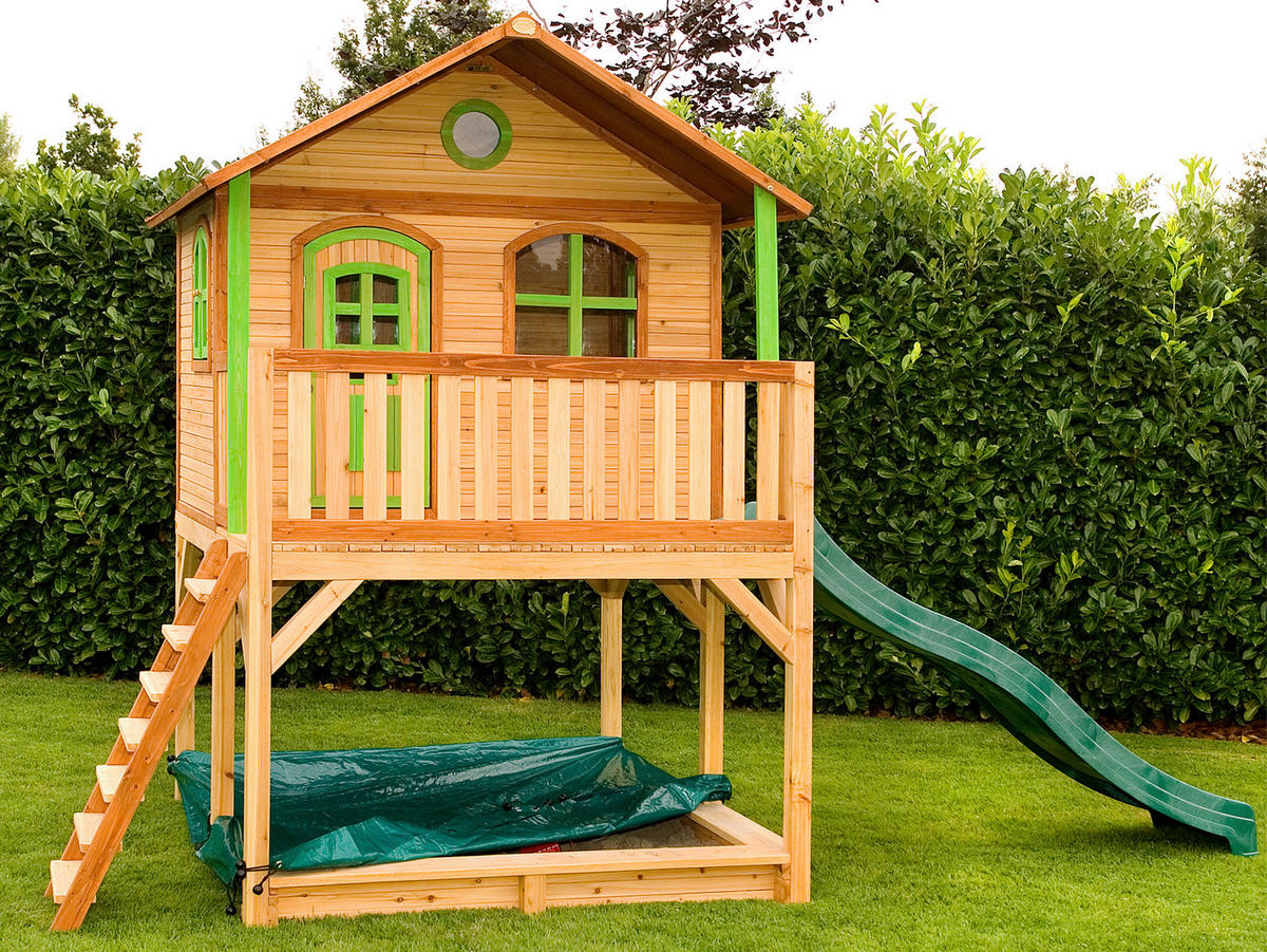 SPIELHAUS  - Braun/Grün, KONVENTIONELL, Holz (432/293/212cm) - Ambia Garden