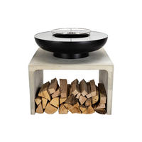 GRILLSCHALE - Schwarz, Basics, Stein/Metall (80/80/76cm) - Nouvel