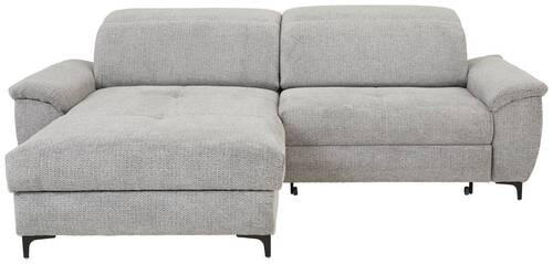 SAROKKANAPÉ faalapú anyag, textil, fa  - fekete, Basics, faalapú anyag/textil (256/185cm) - Stylife