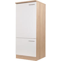 SKÅP FÖR VITVAROR 60/144,8/60 cm  i vit, ekfärgad  - vit/silver, Basics, metall/trämaterial (60/144,8/60cm) - Respekta
