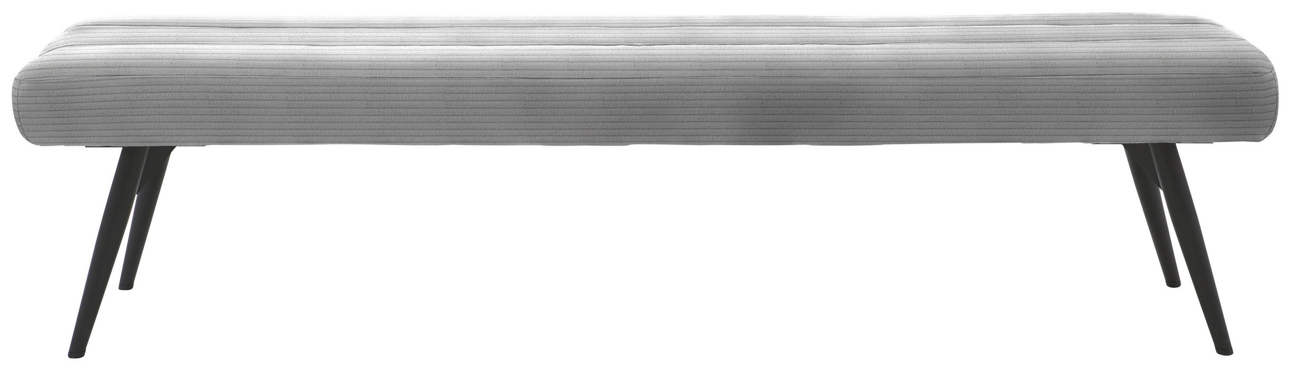 SITZBANK - Schwarz/Grau, Design, Textil/Metall (200/48/47cm) - Dieter Knoll