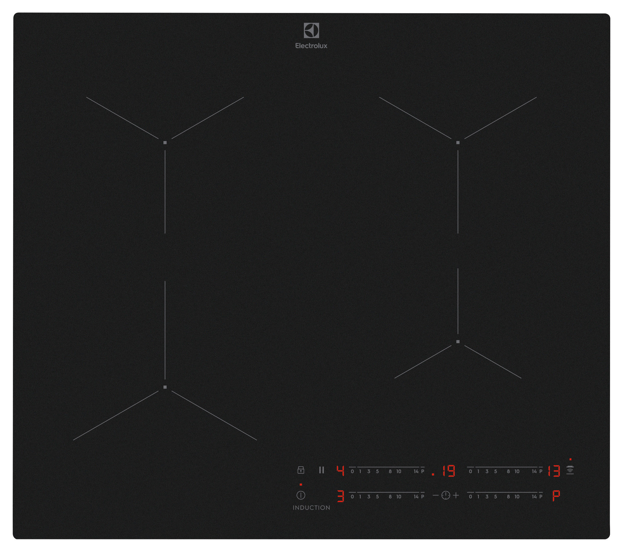 INDUKTIONSKOCHFELD KIT61440CT MattSchwarz  - Schwarz, Basics, Glas (59/4,4/52,0cm) - Electrolux