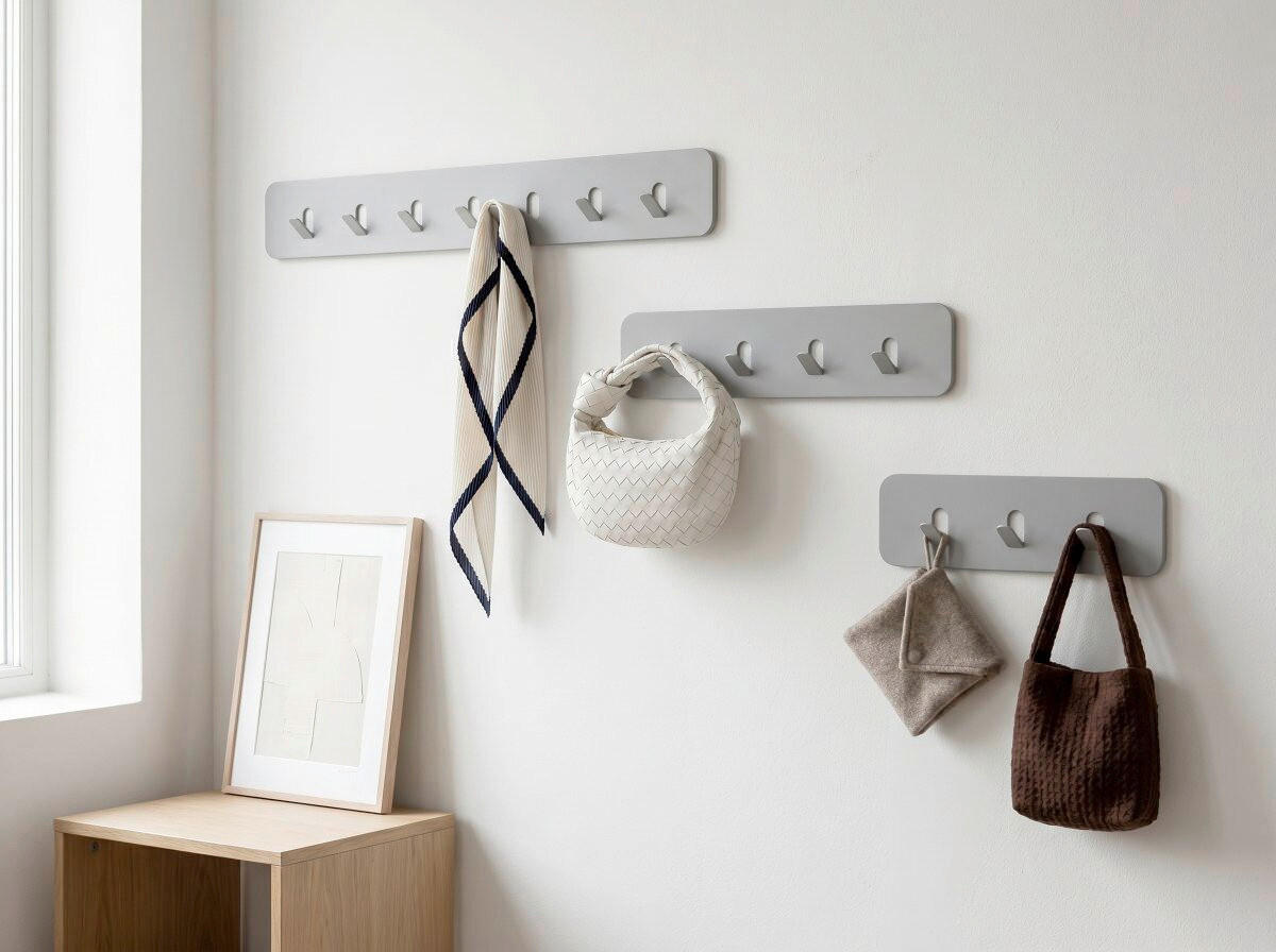 HAKENLEISTE  in Grau  - Grau, Design, Metall (30/10/3cm) - Xora