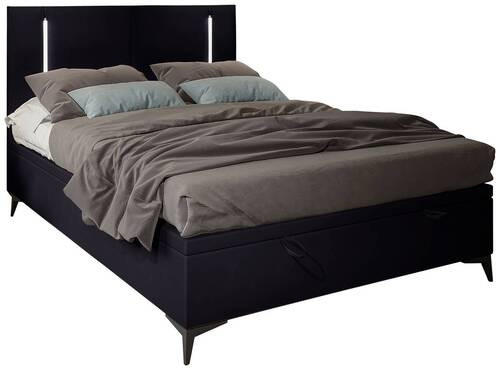 BOXBETT 140/200 cm  in Schwarz  - Schwarz, Konventionell, Textil/Metall (140/200cm) - Modante