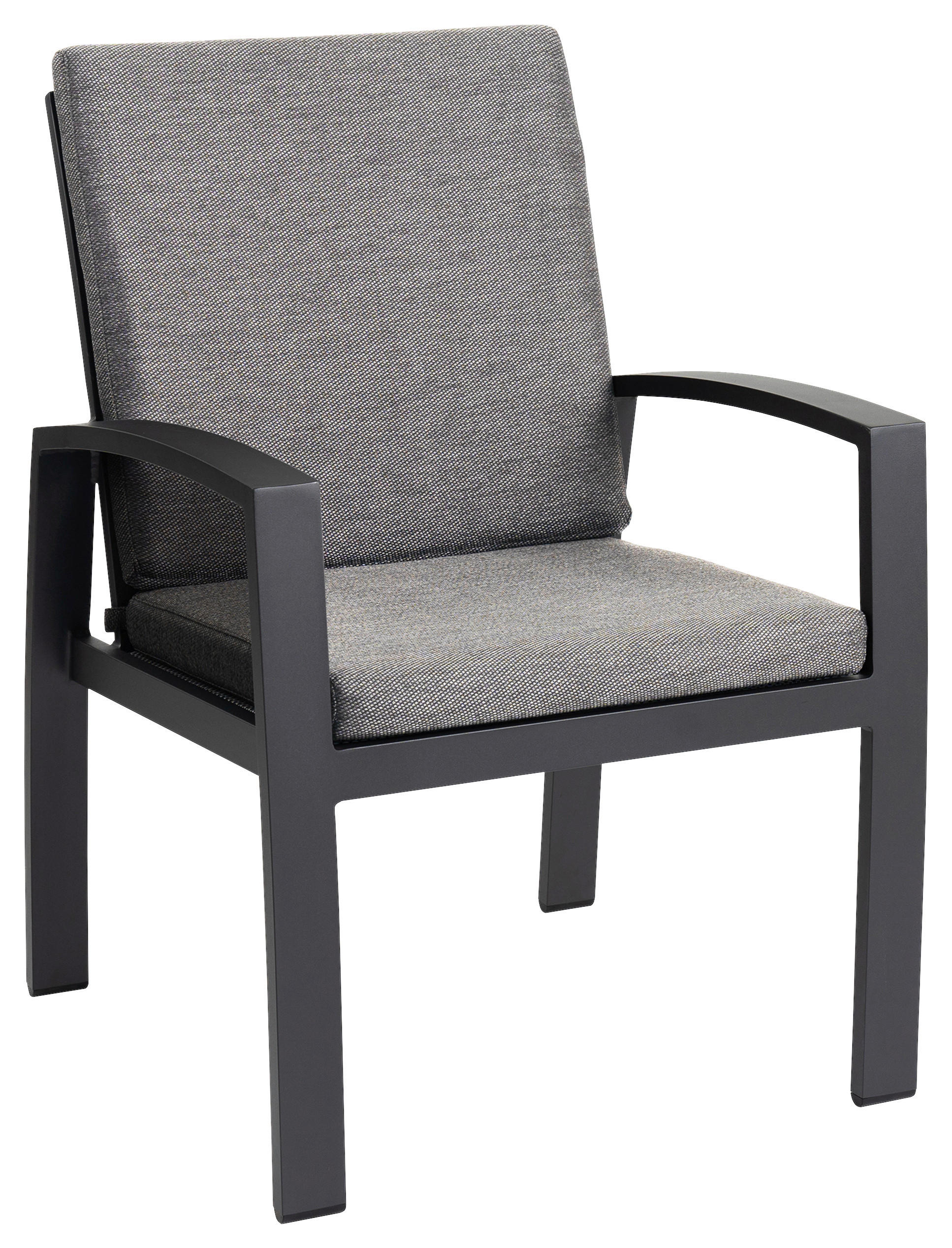 GARTENSTUHL Metall, Textil Grau  - Grau, Basics, Textil/Metall (65/90/67cm) - Tierra Outdoor