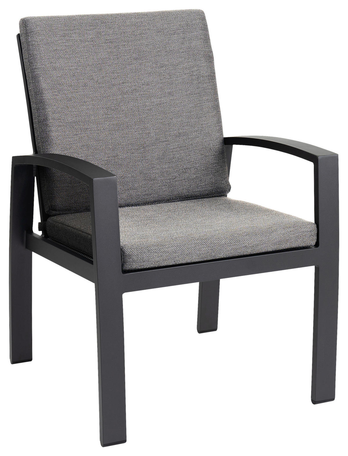 GARTENSTUHL Textil, Metall Grau  - Grau, Basics, Textil/Metall (65/90/67cm) - Tierra Outdoor