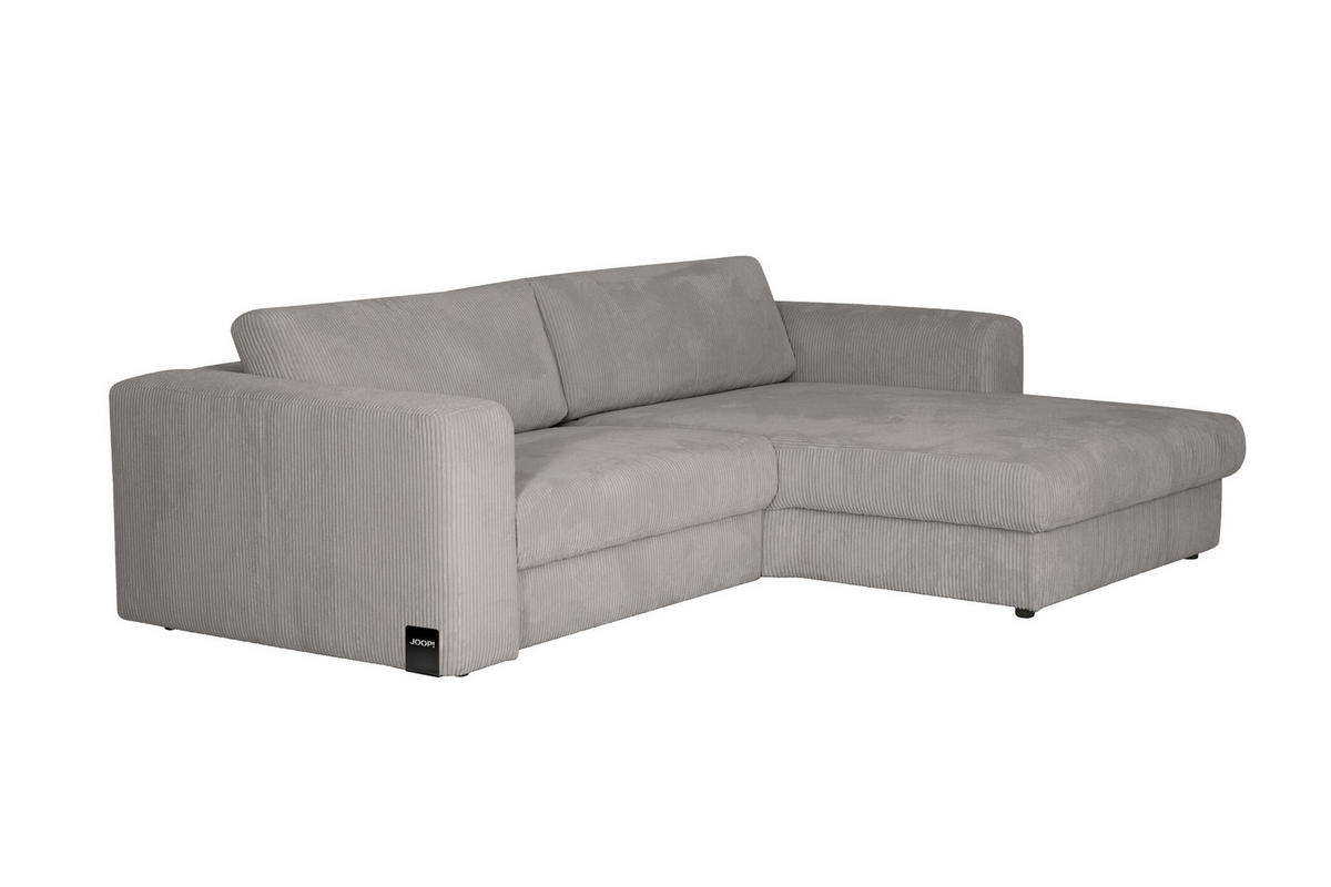 ECKSOFA JOOP Grau Cord  - Schwarz/Grau, KONVENTIONELL, Kunststoff/Textil (269/192cm) - Joop!