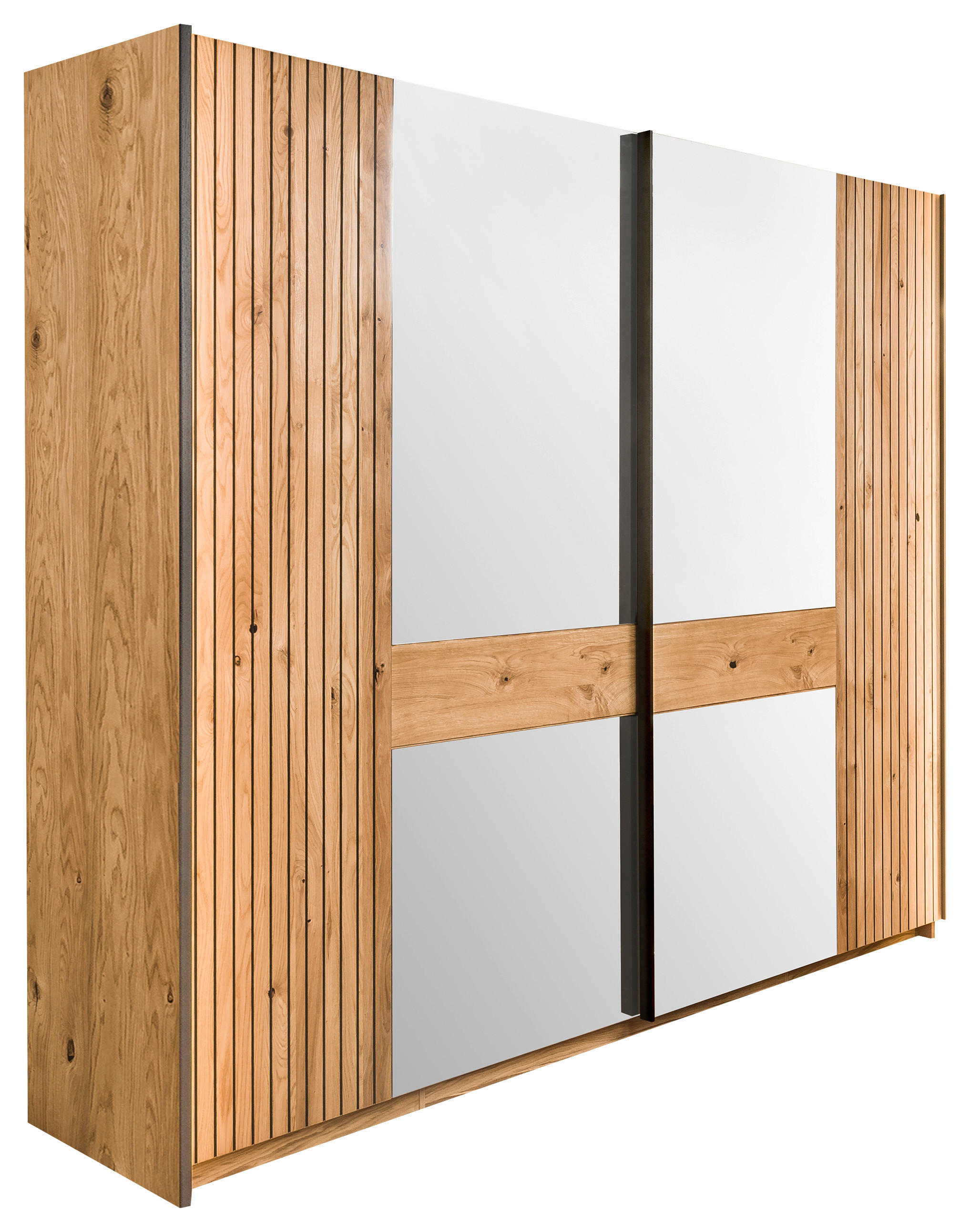 Linea Natura Schwebetürenschrank Rubea Eiche 242x214x67 cm